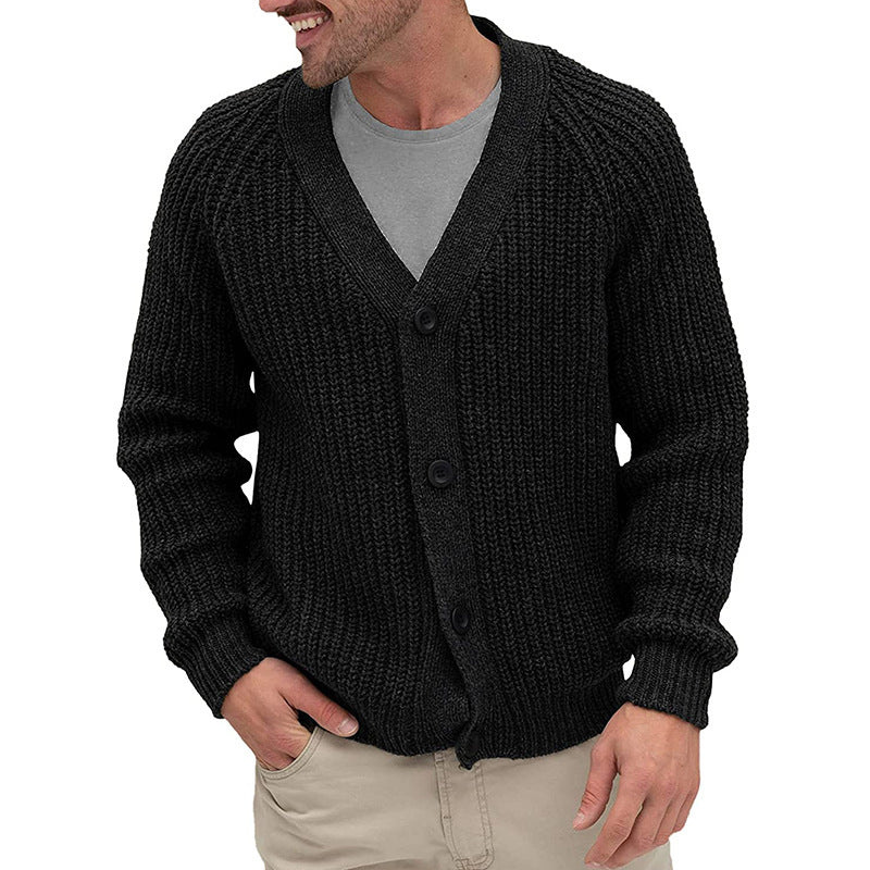 Herren Cardigan | Grobstrick Design | Modische Winter kleider