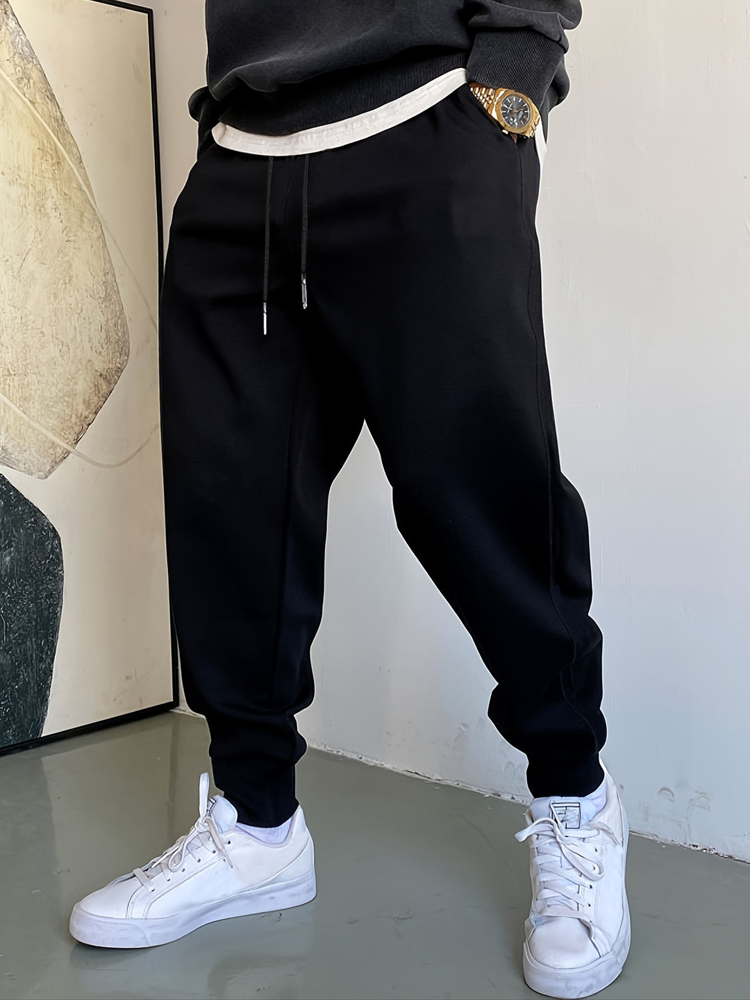 Herren Jogginghose | Slimfit | Mit Kordelzug | Seitentaschen