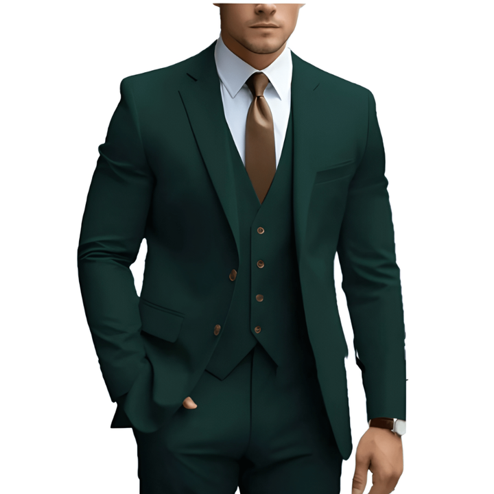 Herren Set | Elegant Dreiteilig Anzug  | Formelle Kleider Herren