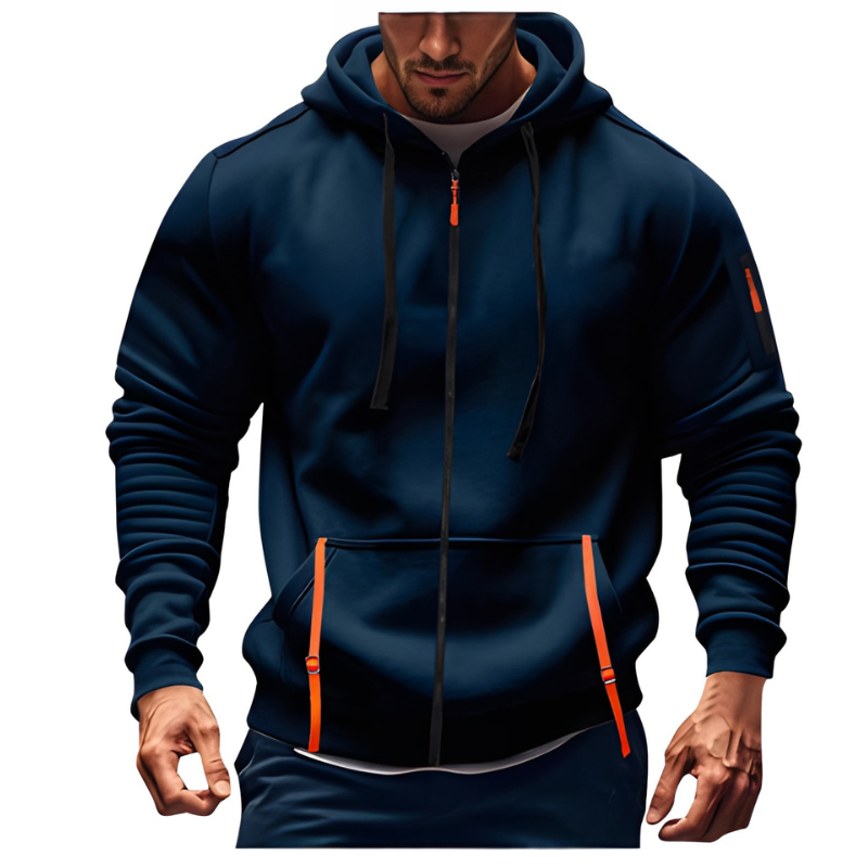 Sweatshirt Herren | Reißverschluss Kapuzensweatshirt | Bequeme Kleider