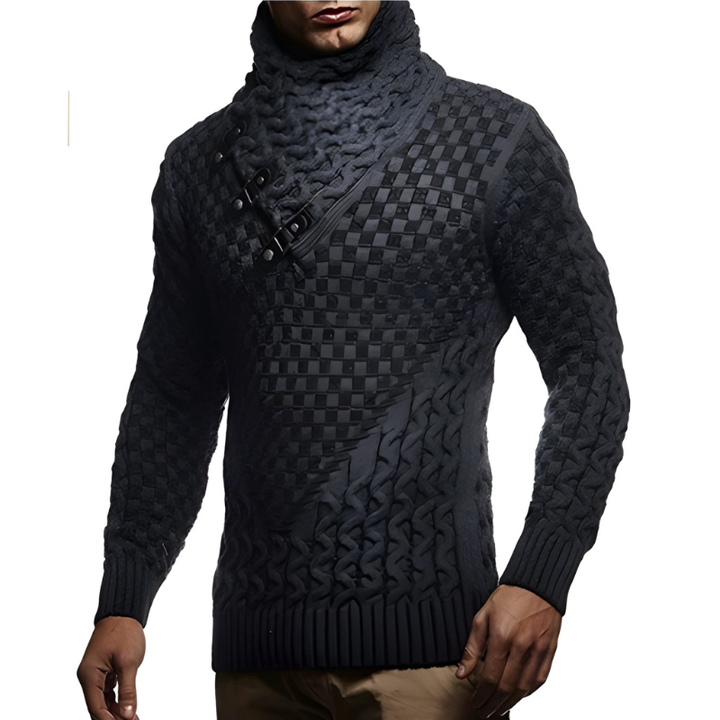 Herren Pulli | Rollkragen Stricktrui | Stylischer Pullover