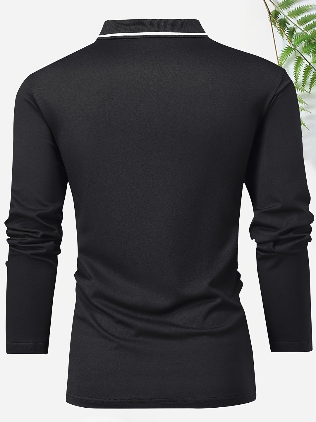 Herren Casual Rugbyshirt | V-Ausschnitt & Lange Ärmel | Frühling & Herbst | Polo