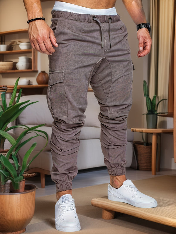 Herren Jogginghose | Cargo Stil | Schmale Passform | Sommer