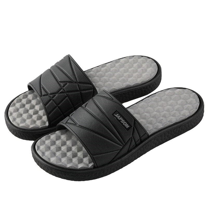 Herren Flip-Flops | Zum Hineinschlüpfen | Struktursohle | Sommer