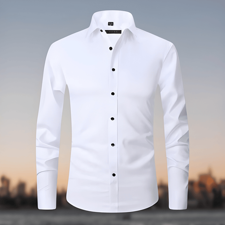 Hemd Herren | Elegante Stretchbluse Slim Fit | Kleider Herren Trend