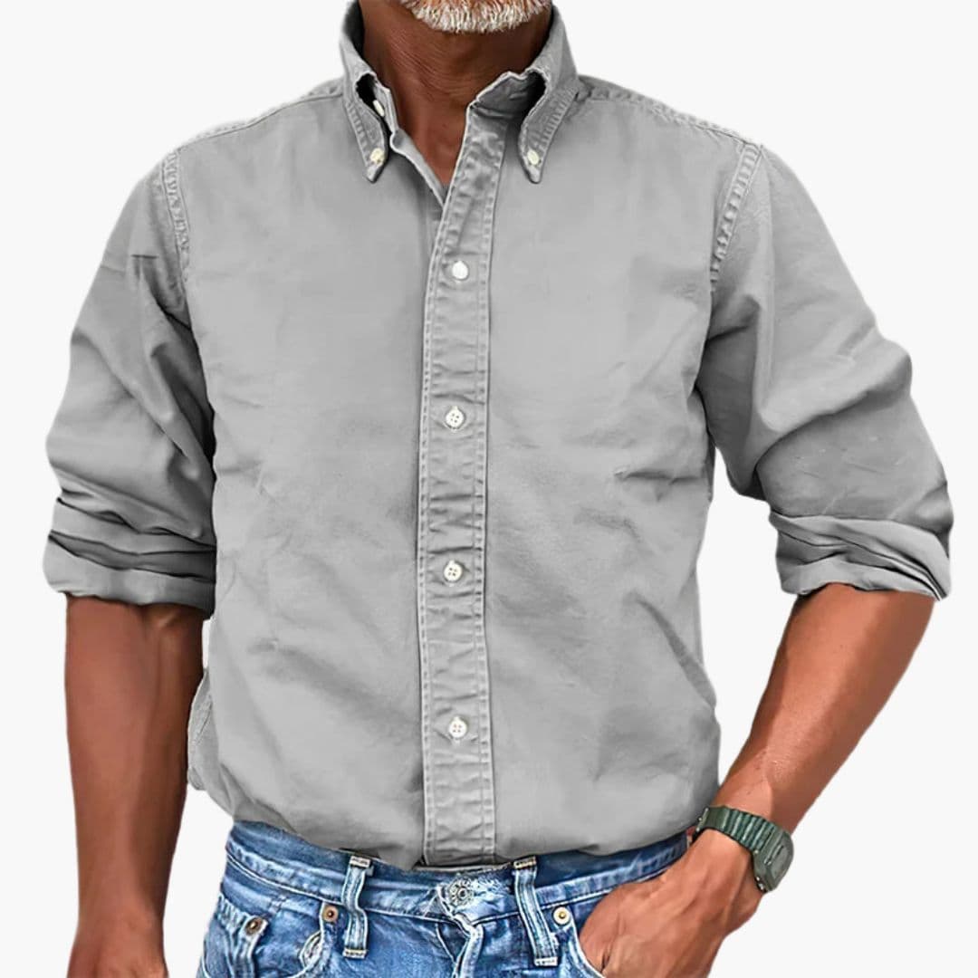 Herren Hemd | Straight | Mit Knöpfen | Sommer