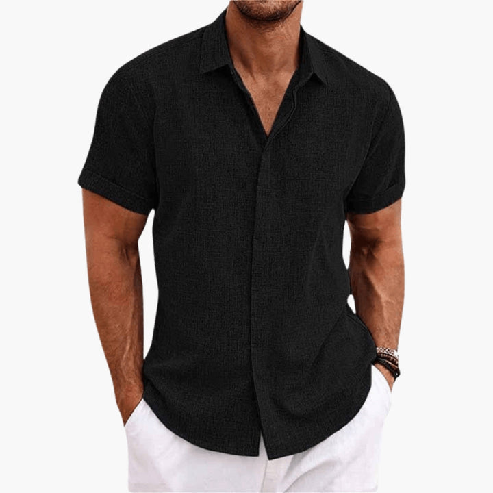 Herren Kurzarmhemd | Leichtes Design | Lockerer Schnitt | Sommer