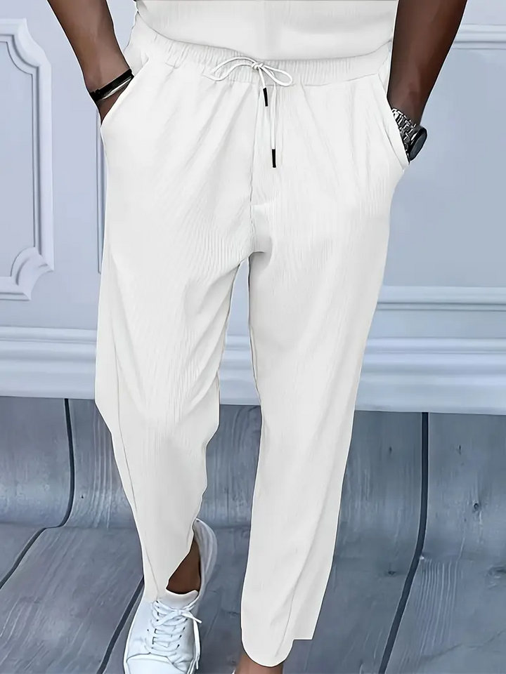 Herren Set | Slimfit | Reißverschluss Kragen | Sommer