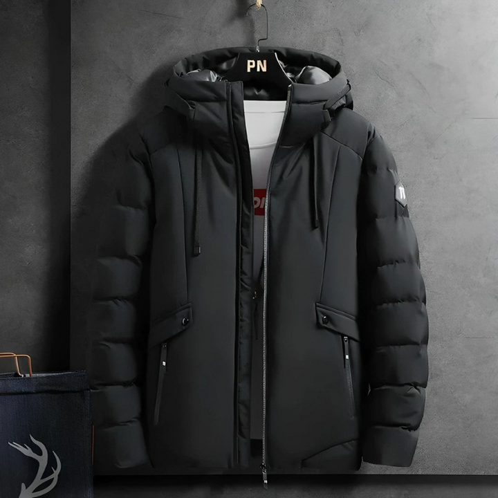 Jacke Herren | Winterjacke Herren Kapuze | Dick Gefüttert Casual