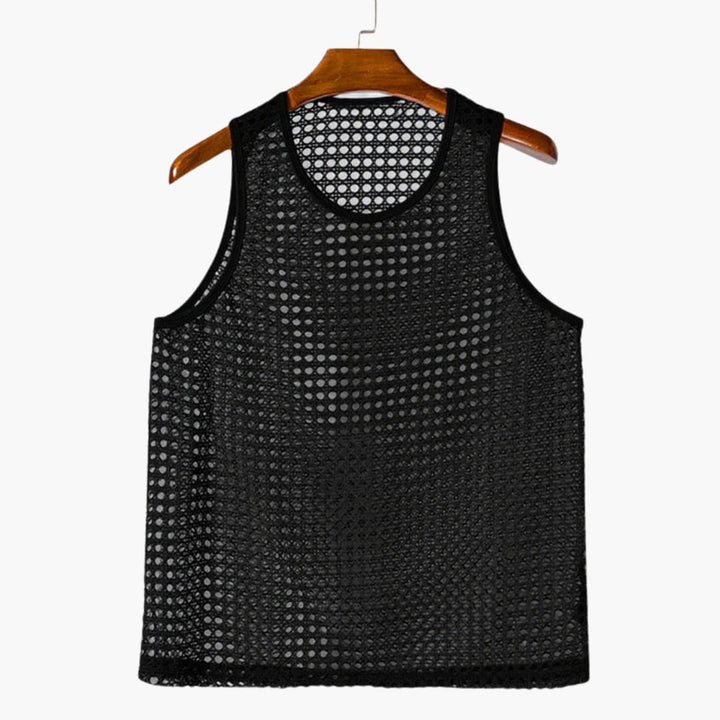 Herren Netz-Tanktop | Ärmellos | Luftiges Design | Sommer