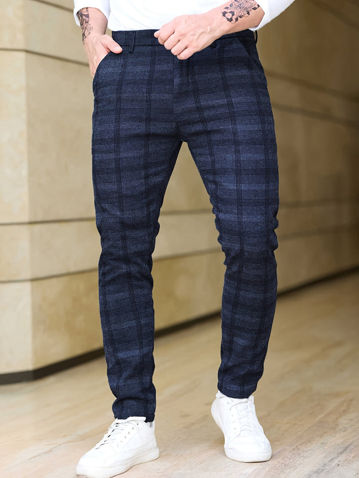 Herren Hose | Slimfit | Karo | Frühling Elegant