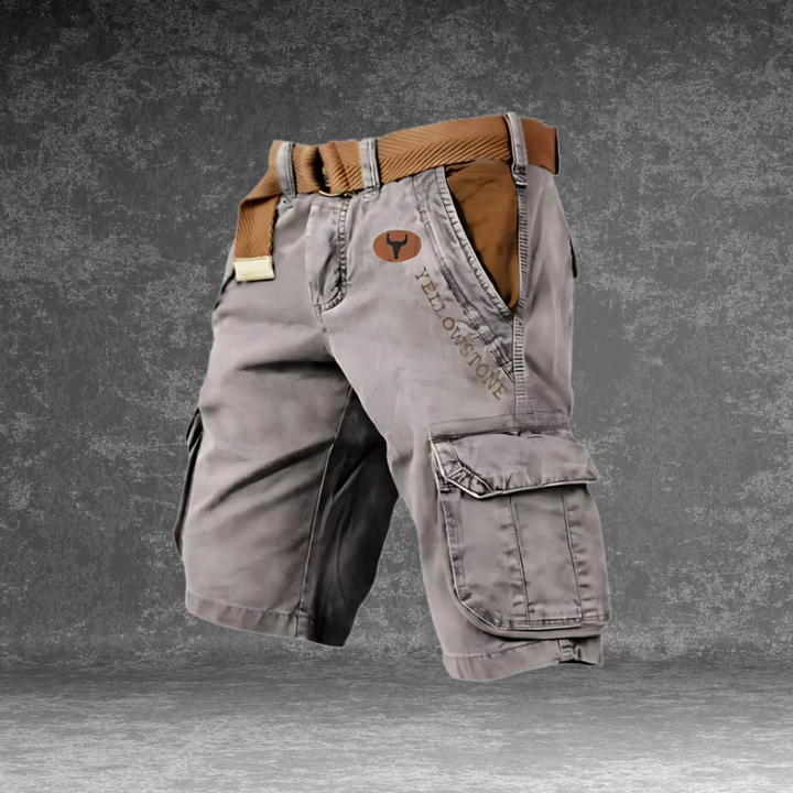 Herren Cargo Shorts | Gerade Passform | Mit Gürtel | Sommer