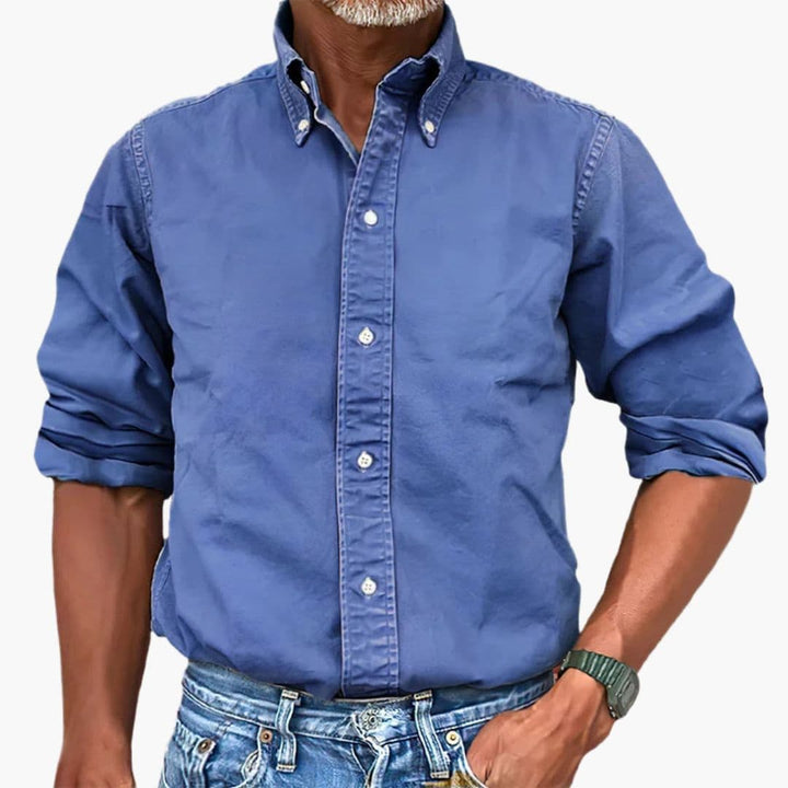 Herren Hemd | Straight | Mit Knöpfen | Sommer