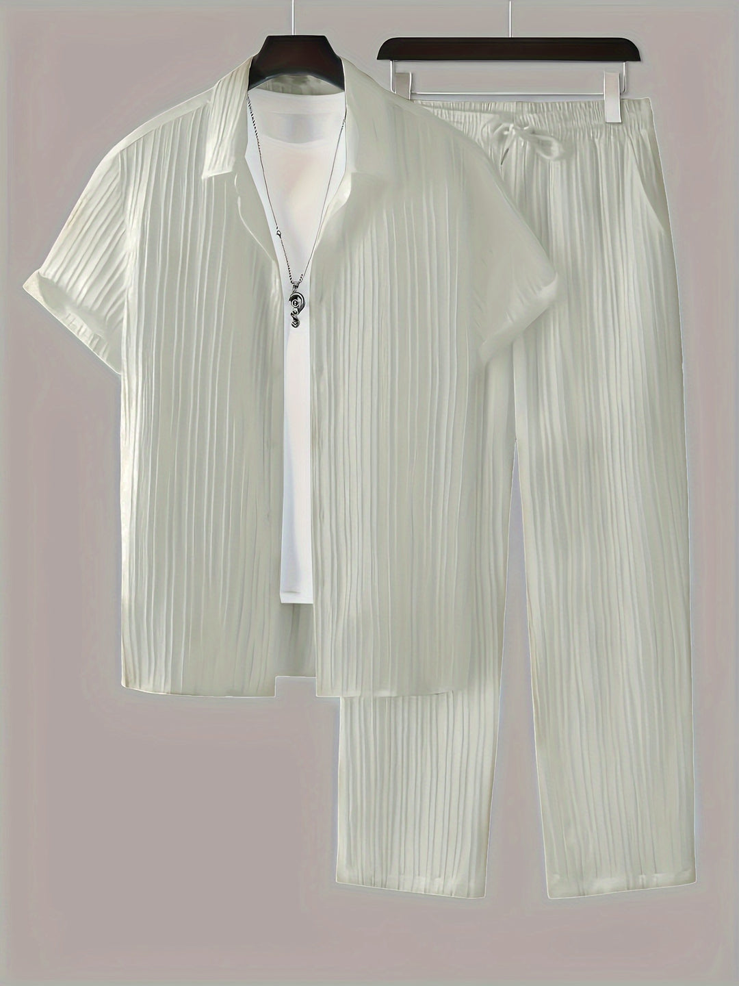 Herren Set | Straight | Mit Kragen &amp; Kordel | Sommer