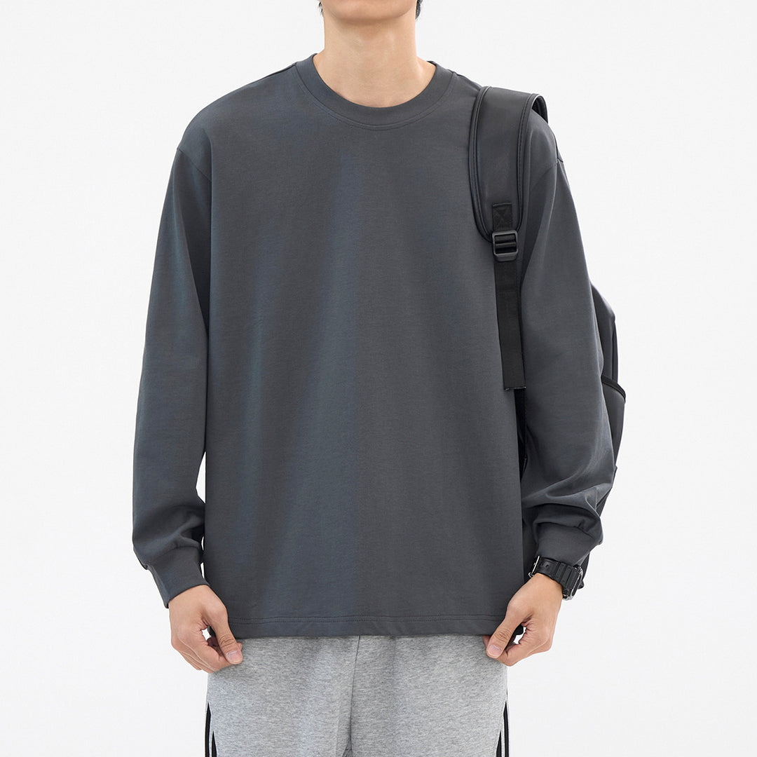 Herren Langarmshirt | Oversized Fit | Rundhals | Frühling