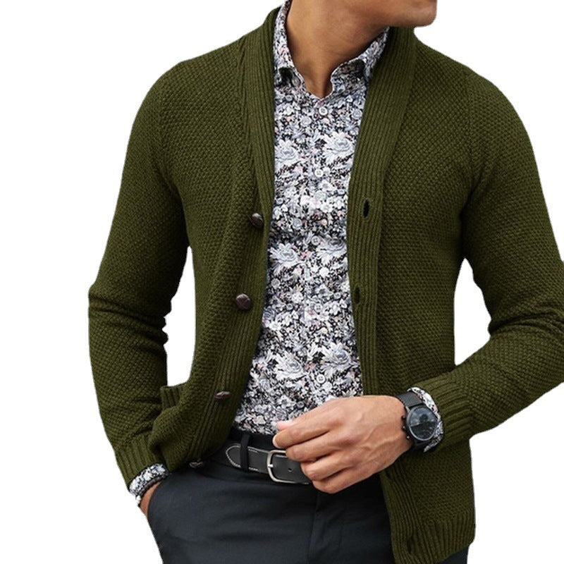 Herren Cardigan | Strukturstrick Design | Elegante Strick kleider