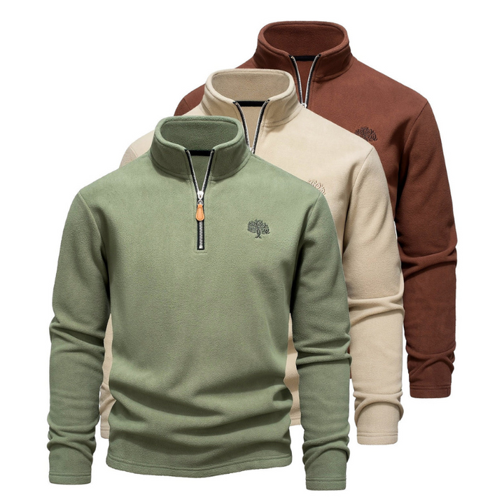 Herren Pulli | Pullover mit Halb-Zip | Warmer Outdoor Style