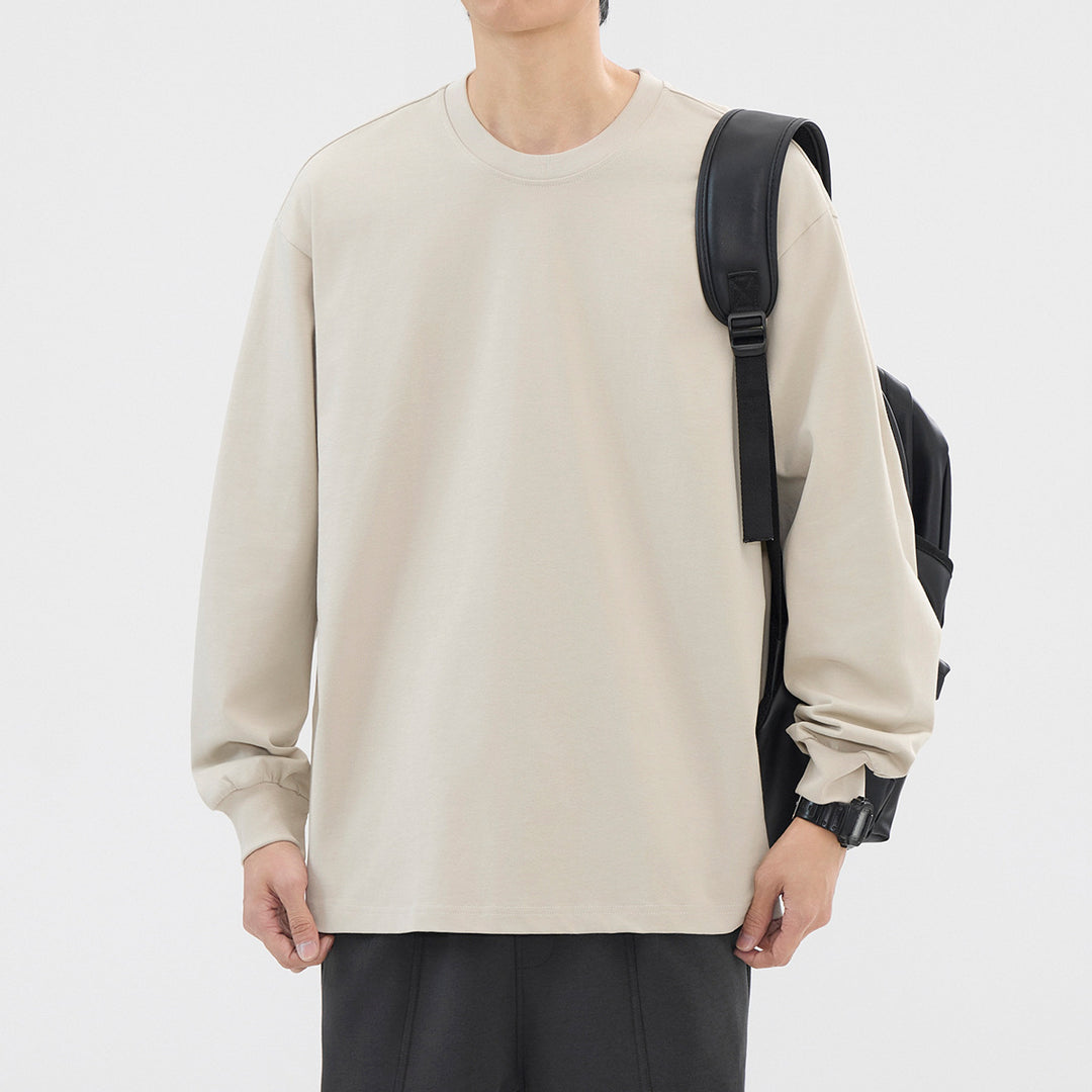 Herren Langarmshirt | Oversized Fit | Rundhals | Frühling