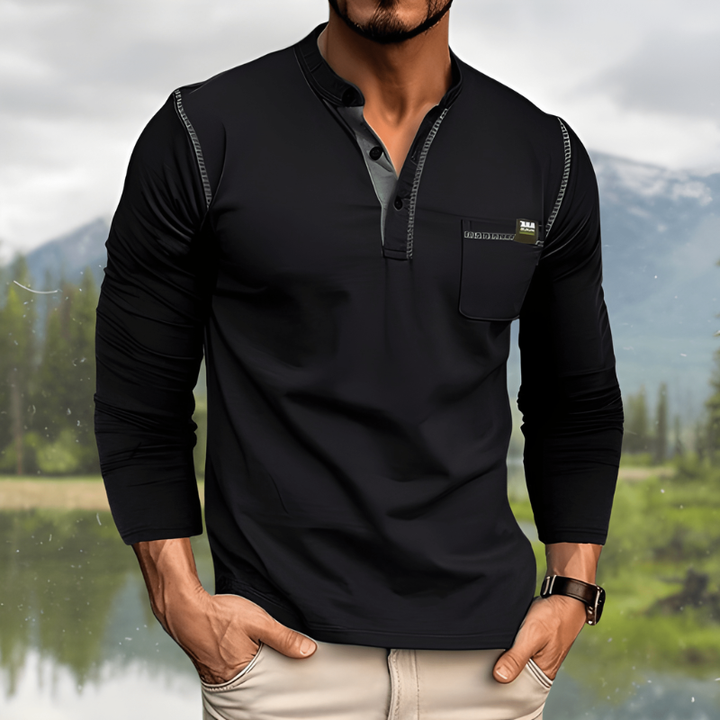 Hemd Herren | Smart Henley Look | Herren Urban Kleider