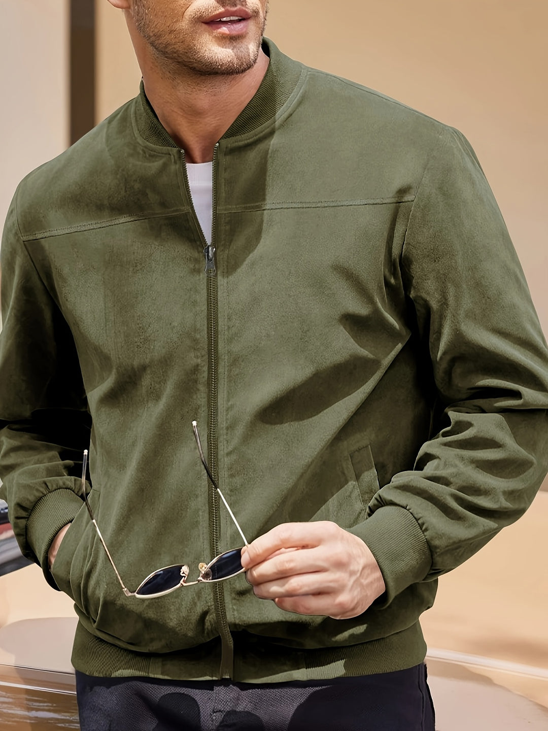 Herren Bomberjacke | Komfortabel &amp; Modern | Reißverschluss | Herbst