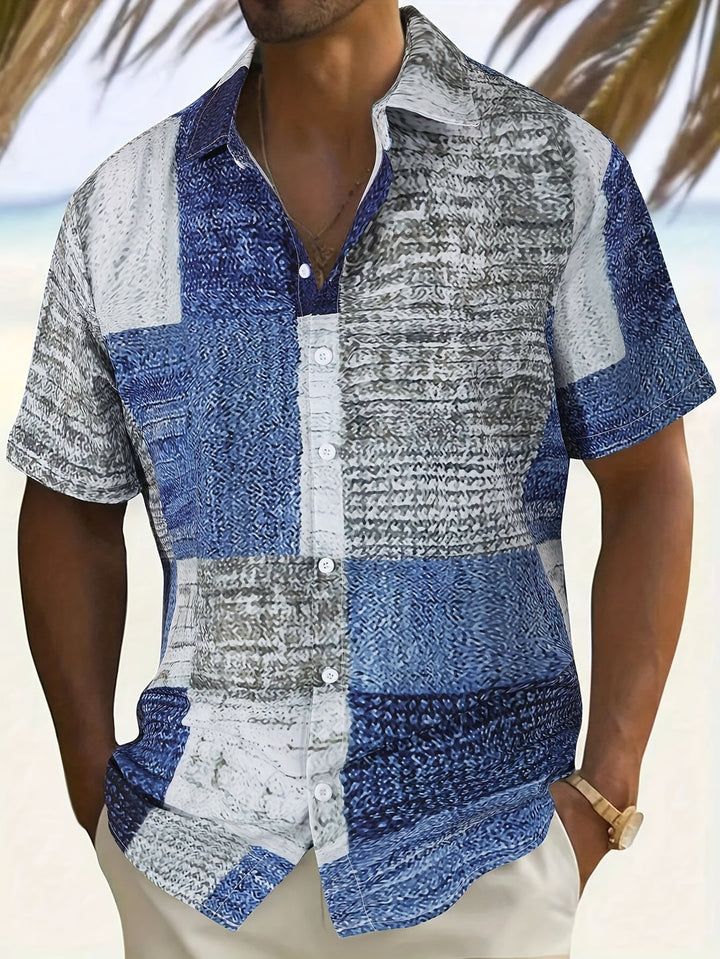 Herren Shirt | Retro | Mit Knöpfen | Sommer
