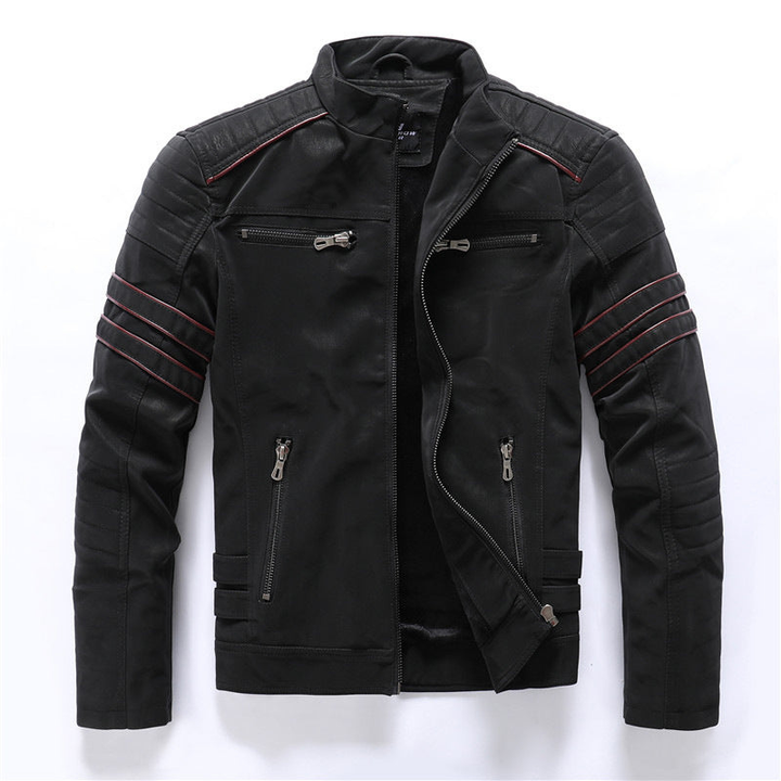 Winterjacke Herren | Modern Biker Stil | Klassische Jacke Herren
