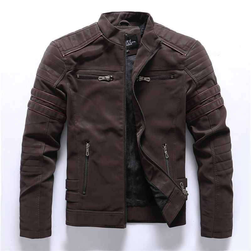 Winterjacke Herren | Modern Biker Stil | Klassische Jacke Herren