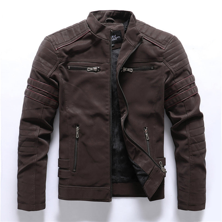 Winterjacke Herren | Modern Biker Stil | Klassische Jacke Herren