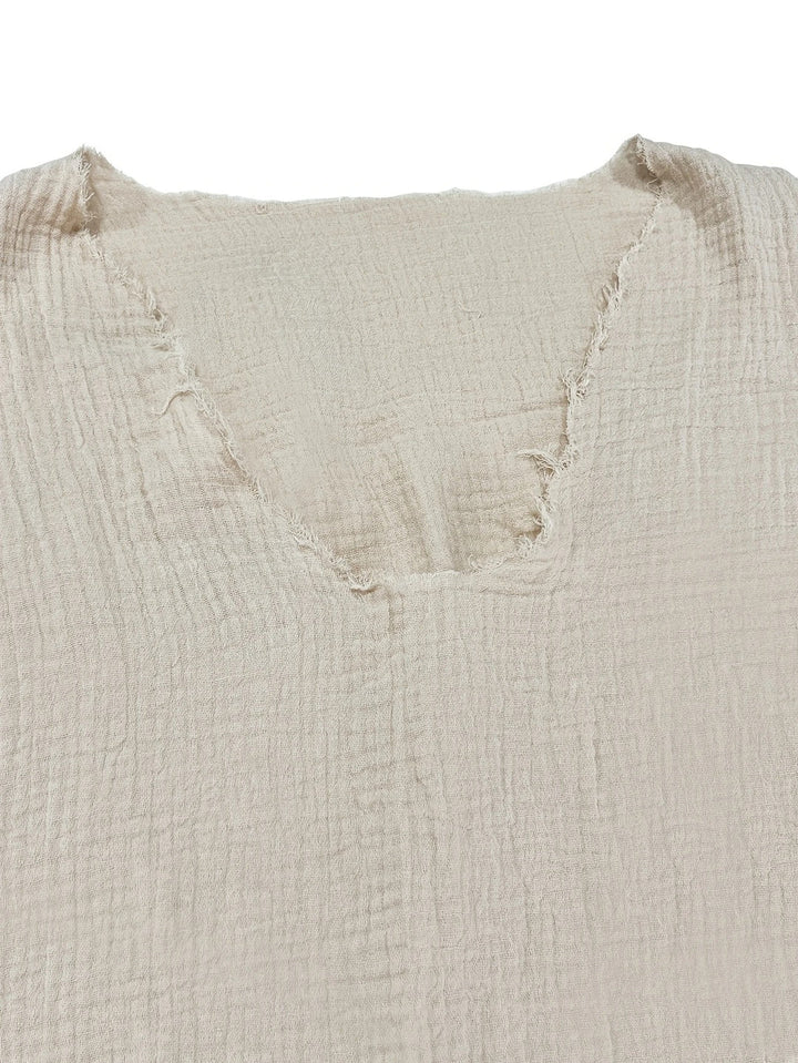 Herren Hemd | Relaxed Fit | V-Ausschnitt | Sommer