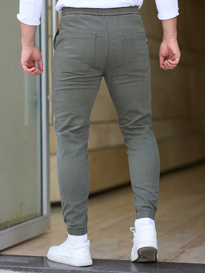 Herren Hose | Elastische Bündchen | Mit Kordelzug | Frühling