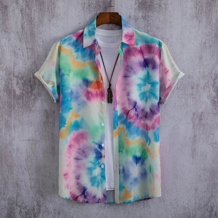 Herren Shirt | Flamingo-Print | Tropischer Stil | Sommer
