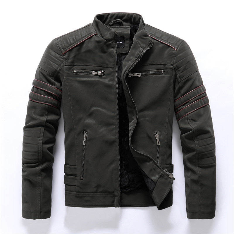 Winterjacke Herren | Modern Biker Stil | Klassische Jacke Herren