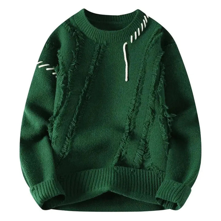 Pullover Herren | Strukturierte Stickerei | Lässig Herren Pulli