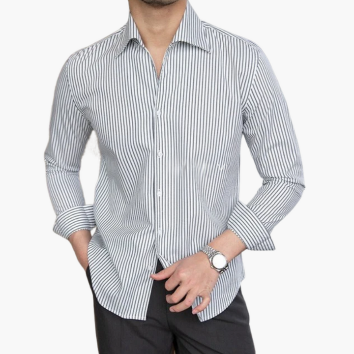 Hemd Herren | Gestreifter Modern Look | Kleider Herren