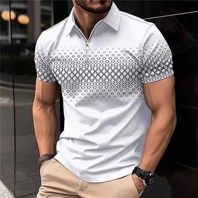 Herren Poloshirt | Slimfit | Reißverschluss | Sommer