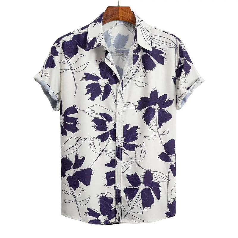 Herren Shirt | Flamingo-Print | Tropischer Stil | Sommer