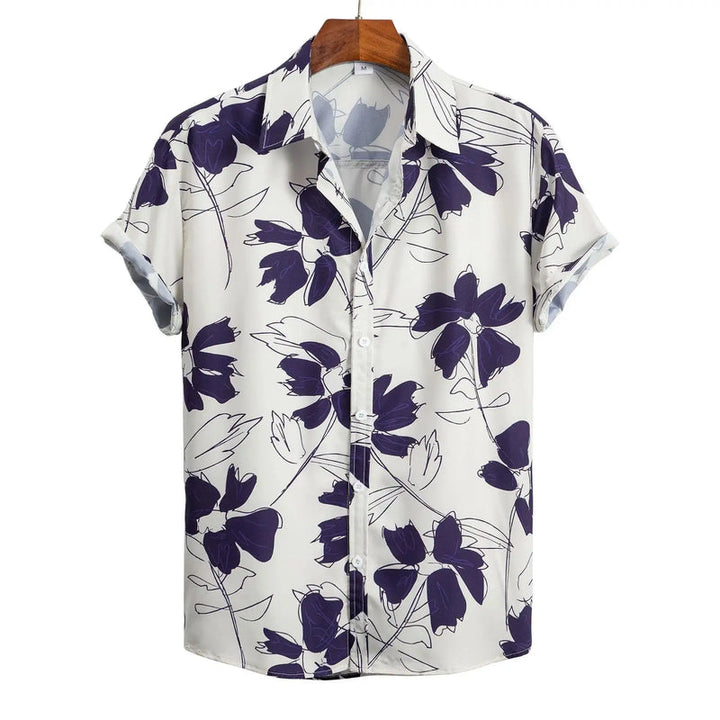 Herren Shirt | Flamingo-Print | Tropischer Stil | Sommer