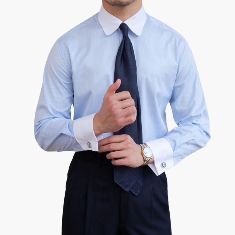 Hemd Herren | Gestreifter Modern Look | Kleider Herren
