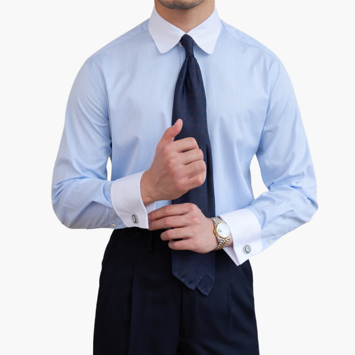 Hemd Herren | Gestreifter Modern Look | Kleider Herren