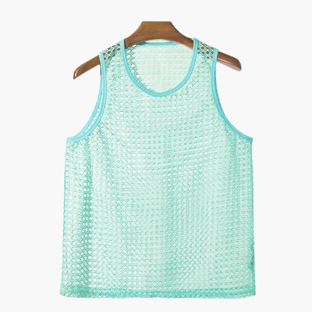 Herren Netz-Tanktop | Ärmellos | Luftiges Design | Sommer