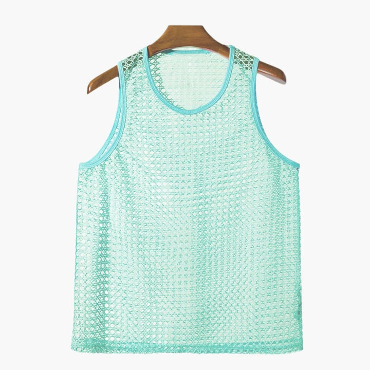 Herren Netz-Tanktop | Ärmellos | Luftiges Design | Sommer