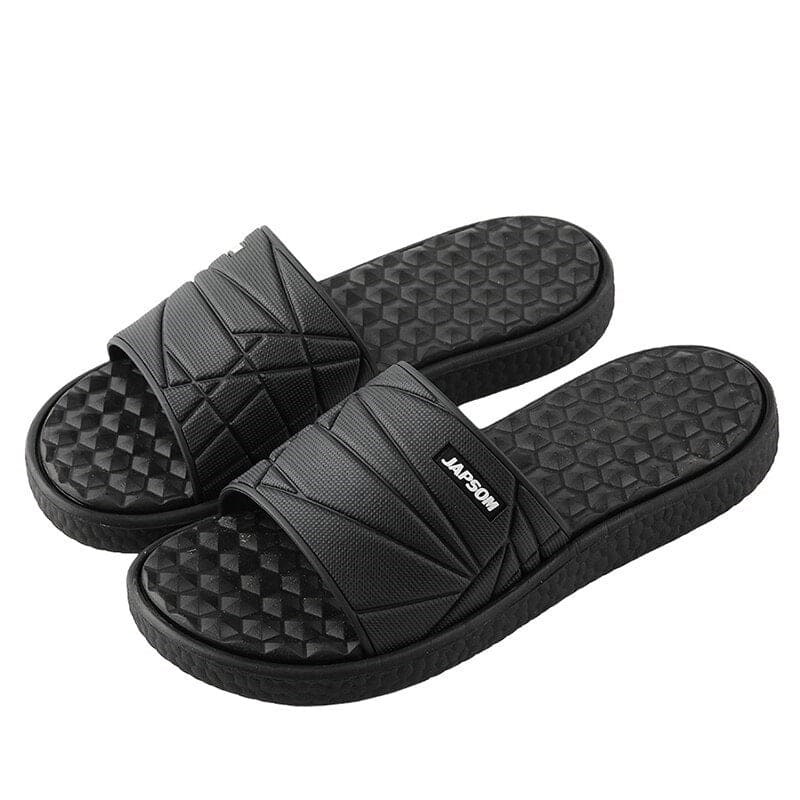 Herren Flip-Flops | Zum Hineinschlüpfen | Struktursohle | Sommer