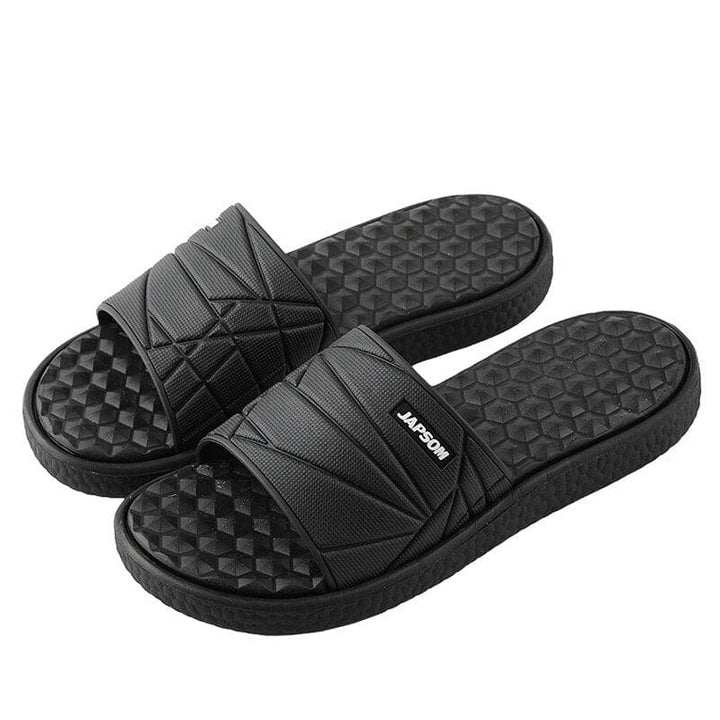 Herren Flip-Flops | Zum Hineinschlüpfen | Struktursohle | Sommer