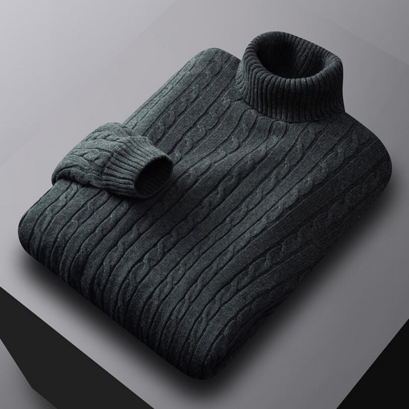 Pullover Herren | Rollkragenpullover Herren | Einfarbig Casual Basic