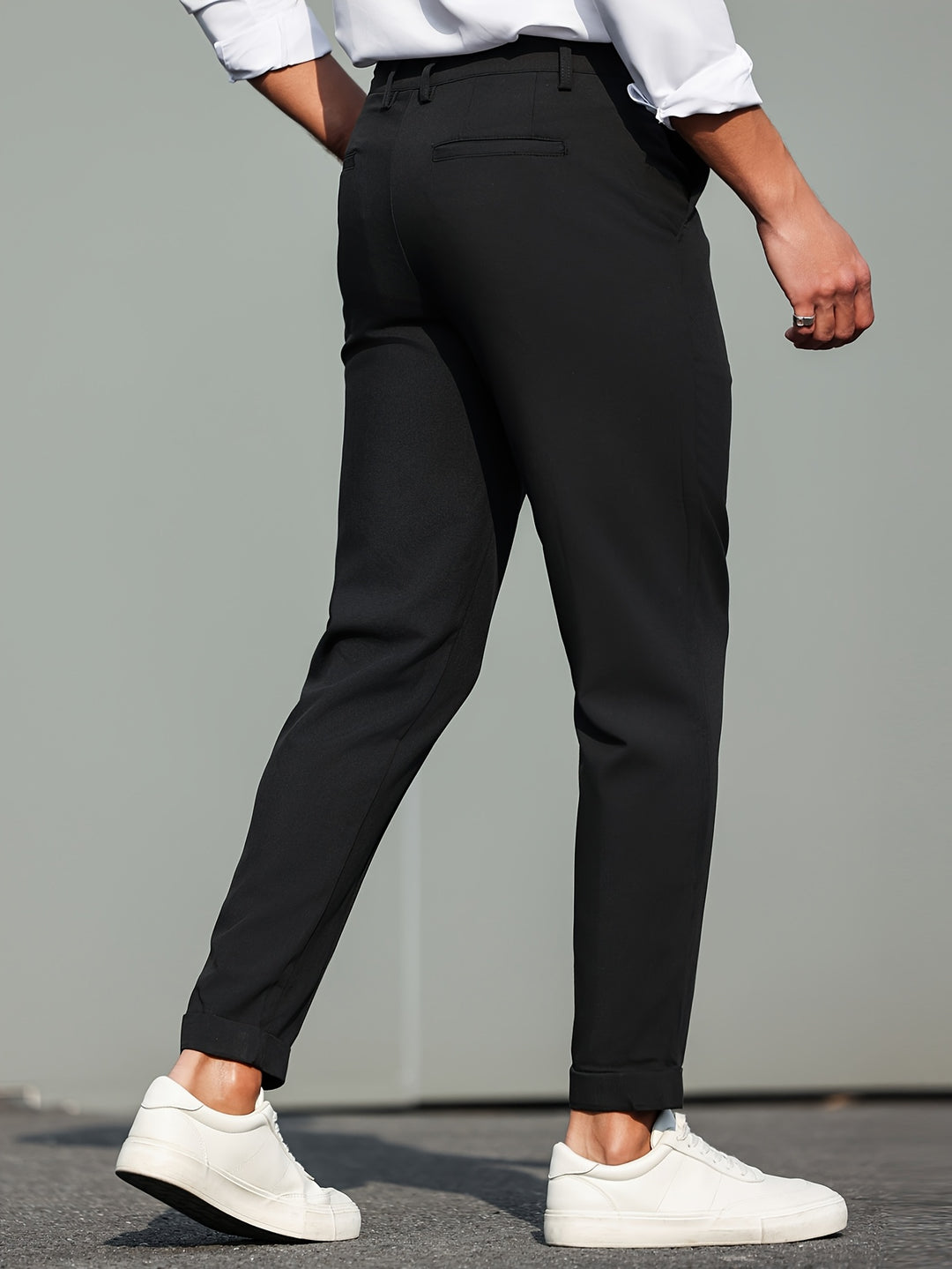 Herren Hose | Slimfit Tapered | Mit Knopf | Sommer