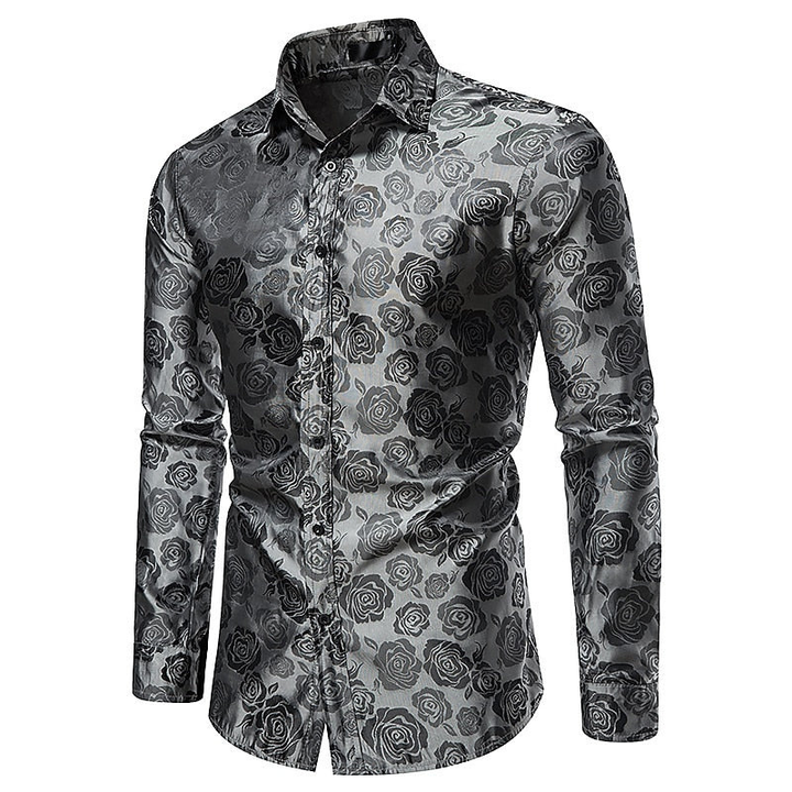 Herren Hemd | Elegantes Langarm Design | Stilvolle Kleider Mode