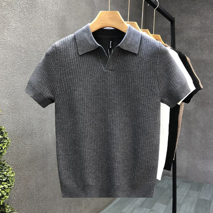 Herren Polo | Slimfit | Kurze Ärmel Knit | Sommer