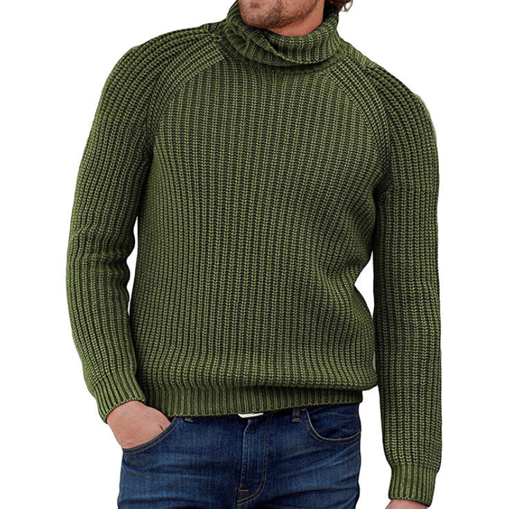 Rollkragenpullover Herren | Grobstrick Design | Warmer Pullover mit Stil