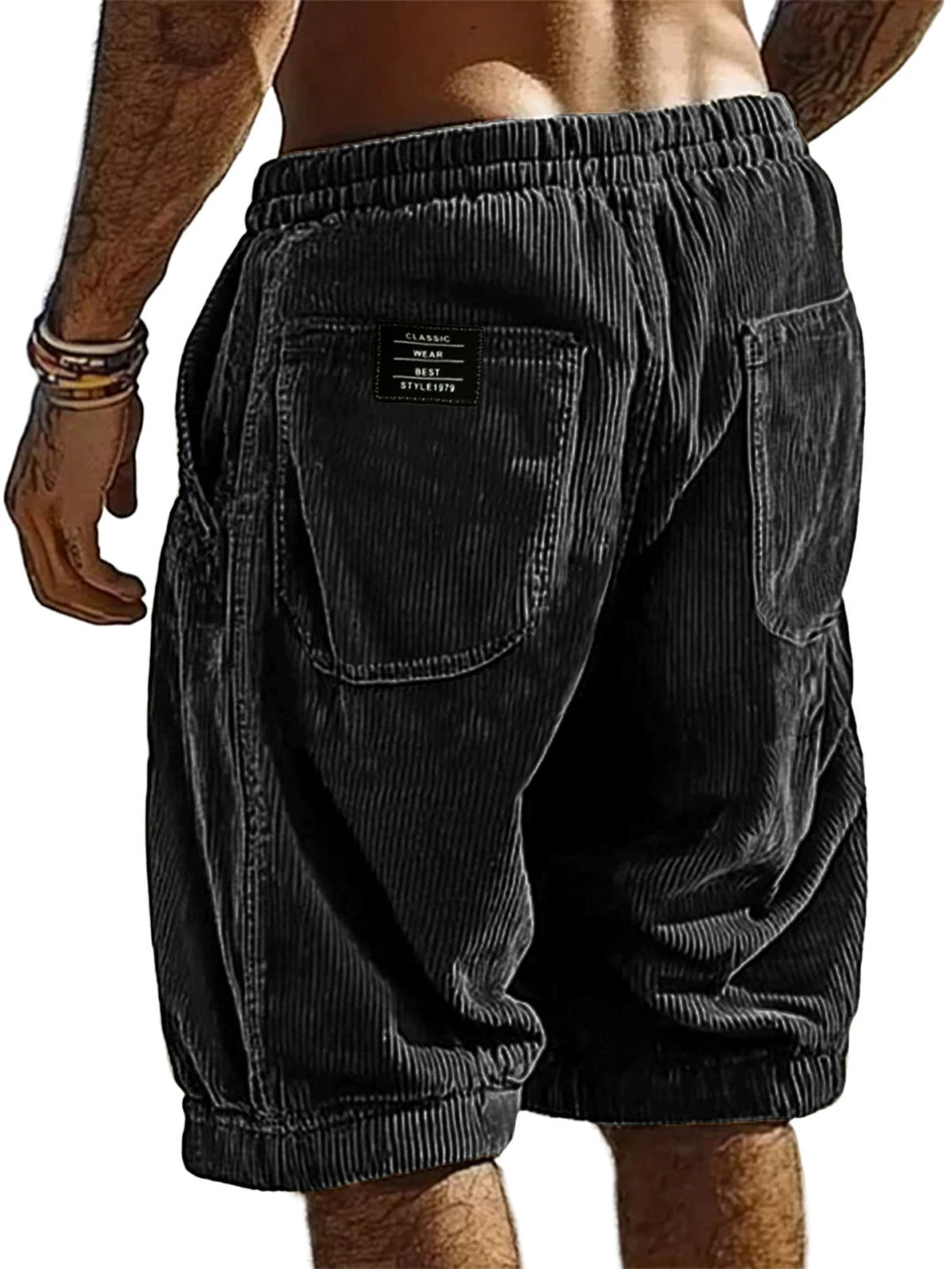Herren Shorts | Straight | Mit Kordelzug Label | Sommer