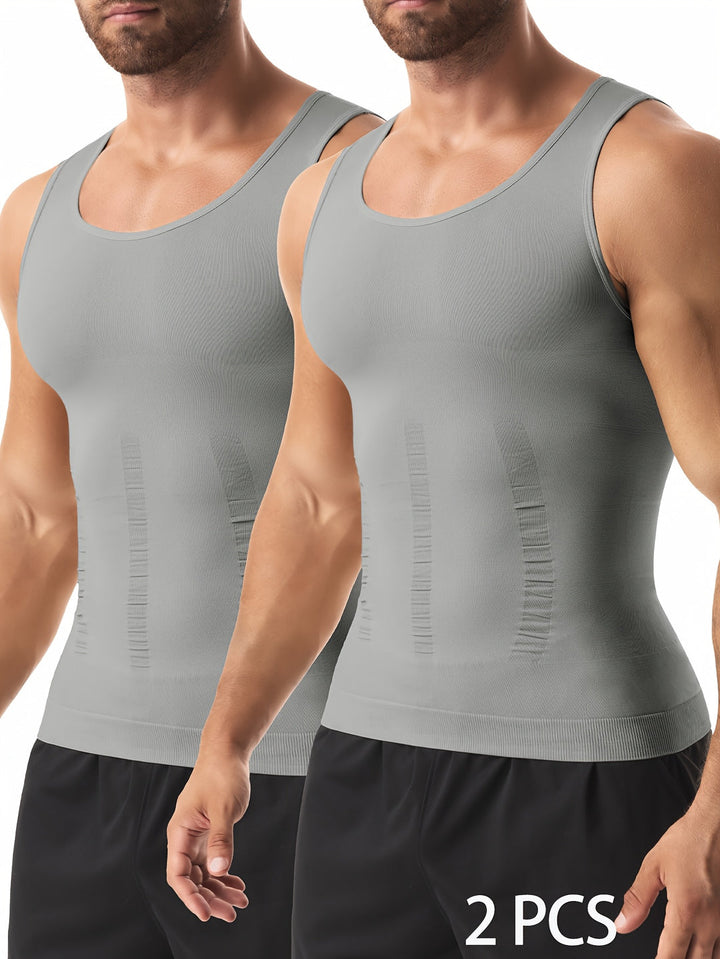 Herren Tops | Slimfit | Ärmellos | Sommer | 2 Stück